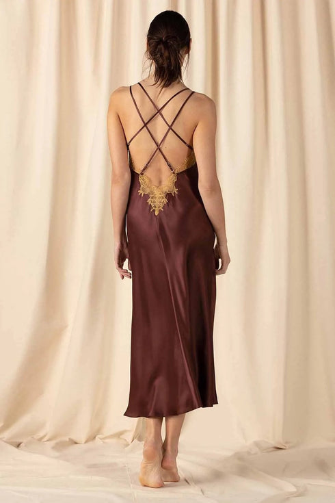 Nk Imode Natasha Open Back Long Gown